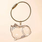 Transparent Dog Hair Storage Container, Memorial Keychain