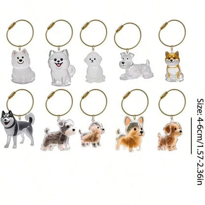 Transparent Dog Hair Storage Container, Memorial Keychain