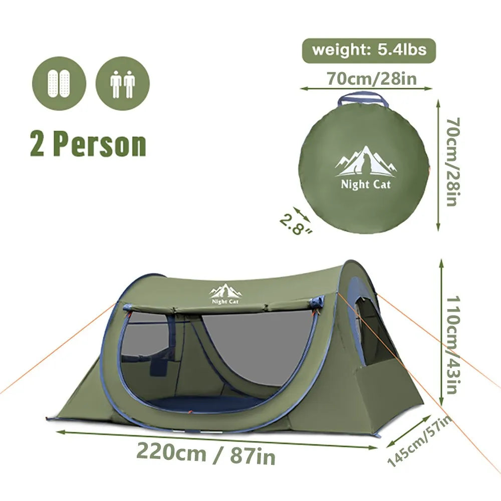Pop Up Tent with Mosquito Net : Waterproof