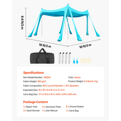 Pop Up Beach Canopy for Family Outings