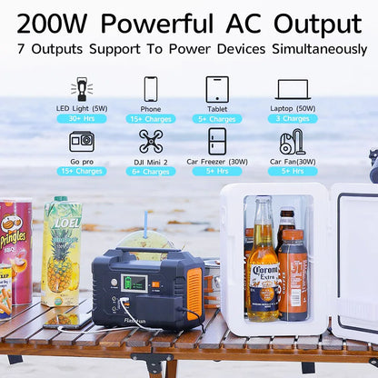 Portable Power Station,  Solar Generator,  Battery Backup for Camping