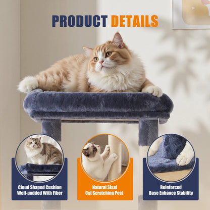 Cat Tree Tower, Sisal Scratching Posts, Multi Level Cat Climbing