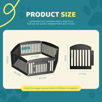 Dog Playpen  for Medium Dogs Indoor Outdoor