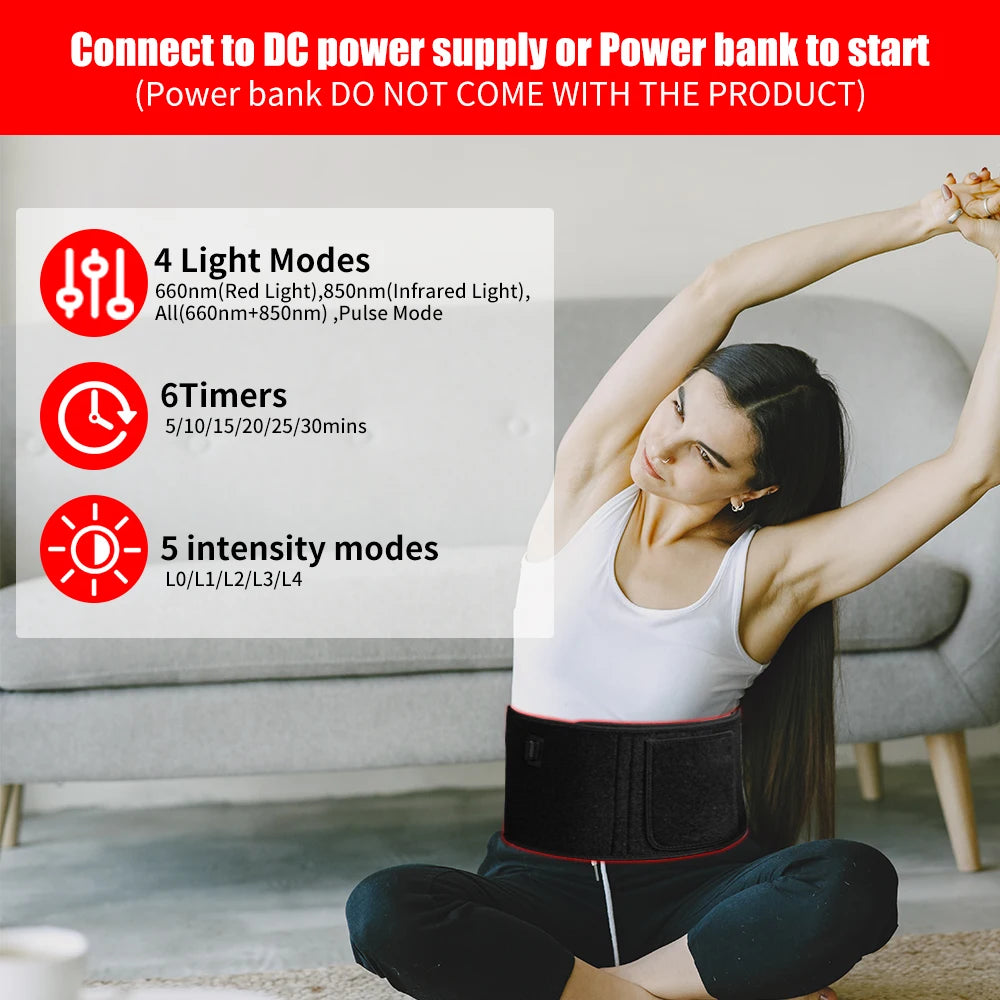 Red Light Therapy Belt for Relaxing Muscle