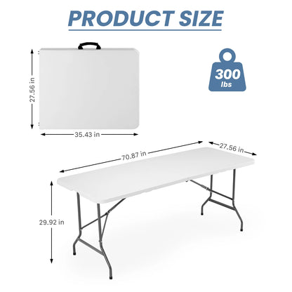 Heavy Duty Foldable Table with Carrying Handle