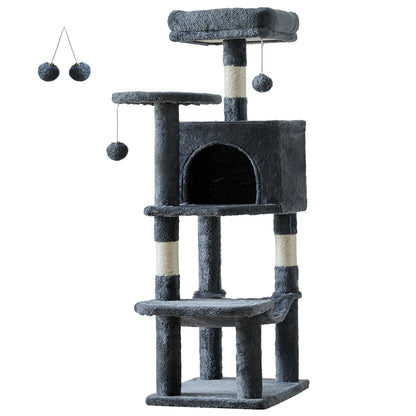 Tall Multi-Cat Climbing Tower for Indoor Cat