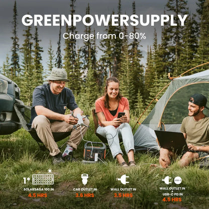 Portable Power  Station Solar Generator for Camping