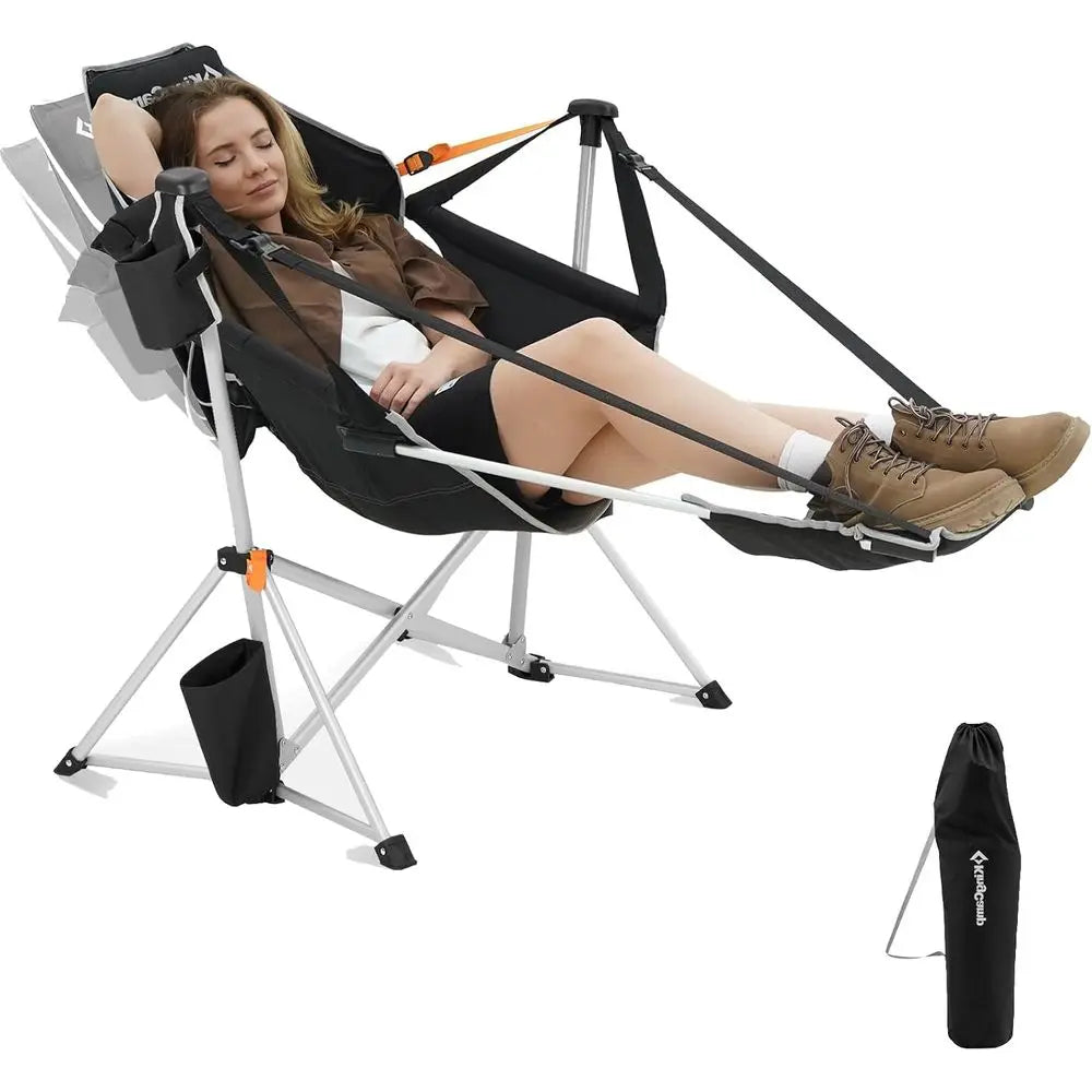 Hammock Chair, Oversized Rocking Swing with Cup Holder