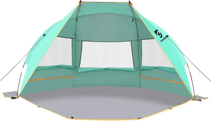 Beach Tent 3 Person with Extended Waterproof Floor