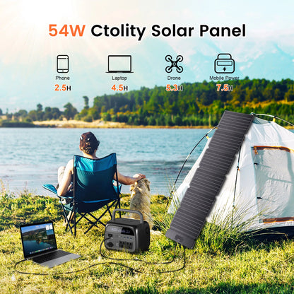 Solar Panel Portable, Folding, Outdoor Power Supply  ﻿