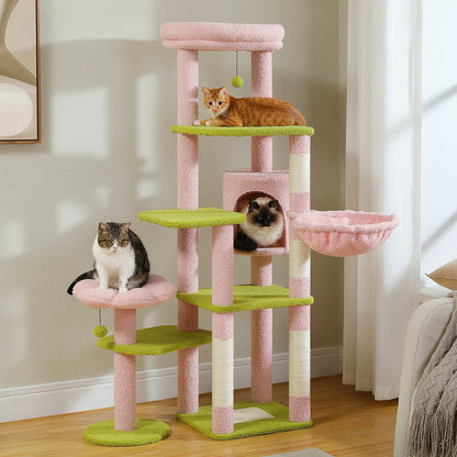 Cat Tree with Scratching Post, Hammock
