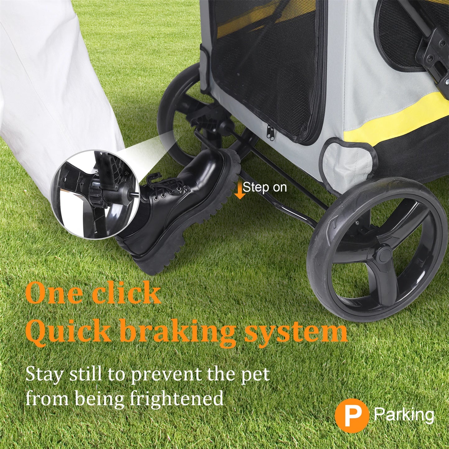 Folding Dog Stroller  Dog Jogger for Small to Large Dogs
