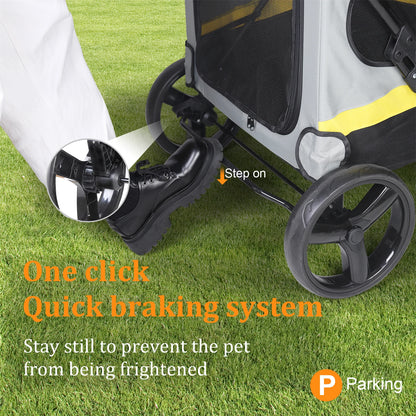 Folding Dog Stroller  Dog Jogger for Small to Large Dogs