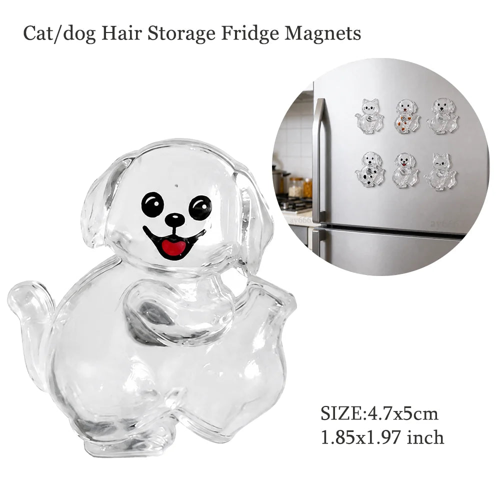 Transparent Dog Hair Storage Container, Memorial Keychain