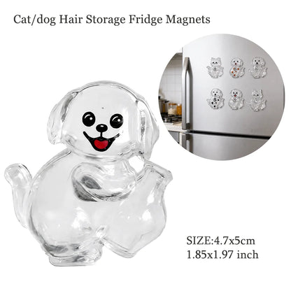 Transparent Dog Hair Storage Container, Memorial Keychain