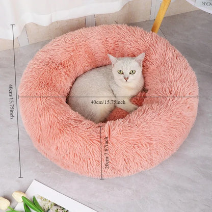 Donut Round Bed Comfortable Sleeping  for  Dog and Cat