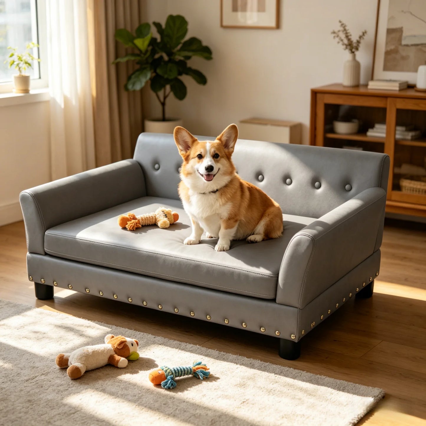 Elevated Dog Sofa for Medium to Large Dogs