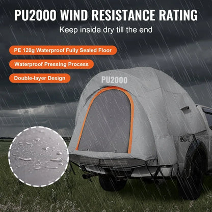 Truck Bed Tent with Rain Layer and Carry Bag