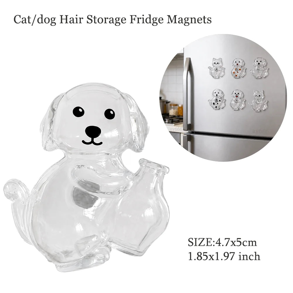 Transparent Dog Hair Storage Container, Memorial Keychain