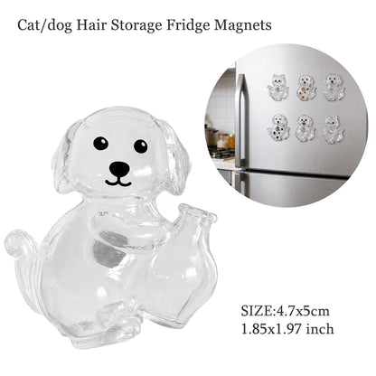 Transparent Dog Hair Storage Container, Memorial Keychain