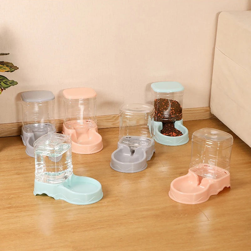 automatic feeder cat drinking bowl dog