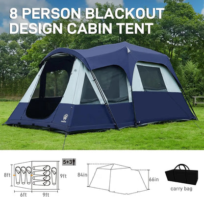 Blackout Design Cabin Tent, Camping, Family