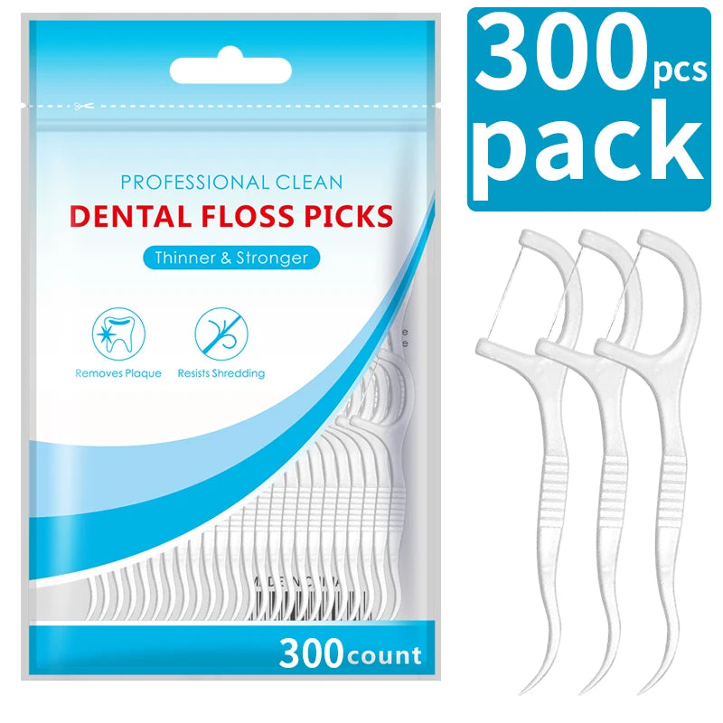 600/300/150/50pcs  Toothpicks,  Floss- Oral Care