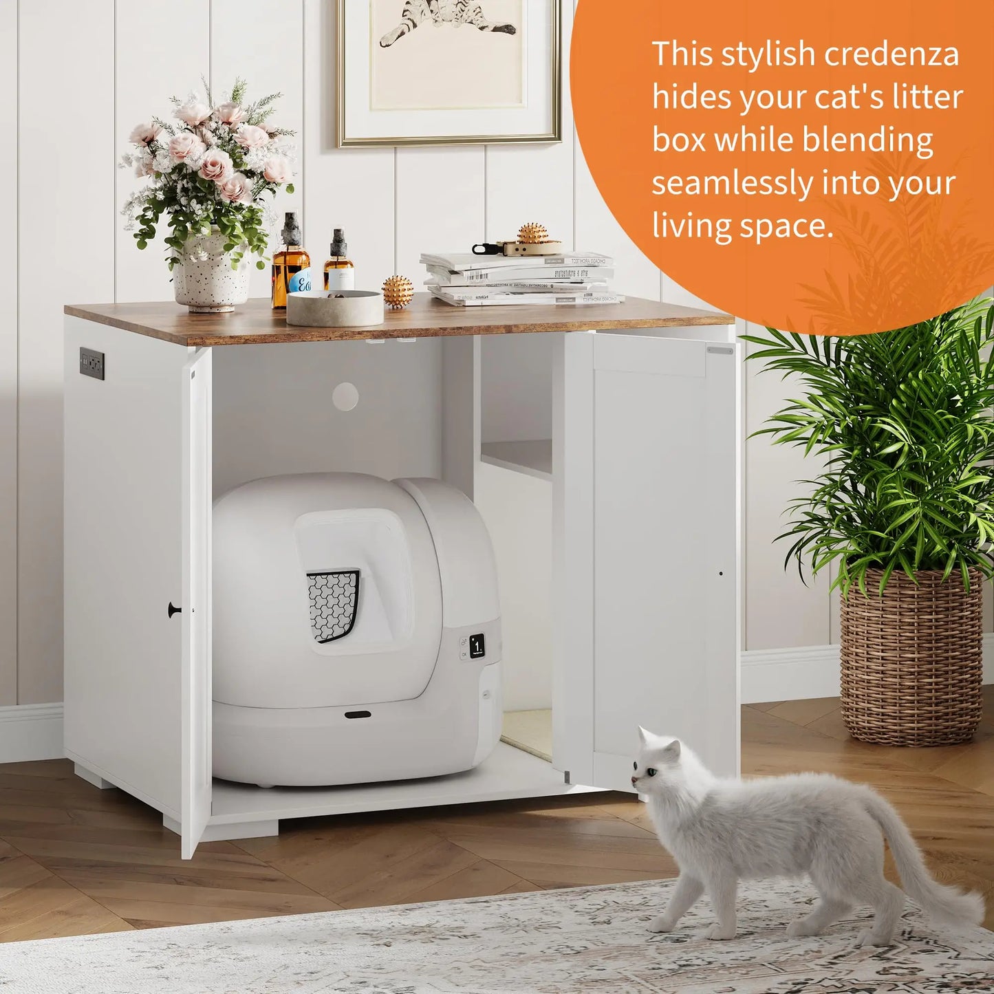 Cat Litter Enclosure For Litter Robot