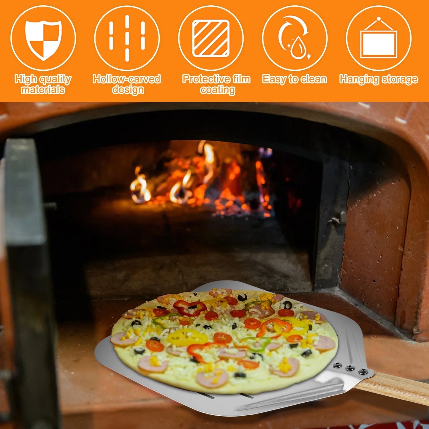 Pizza Shovel Metal Non-Stick