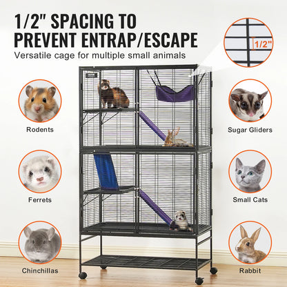 Rolling Small Animal Cage for Rats Hamster Guinea Chinchilla