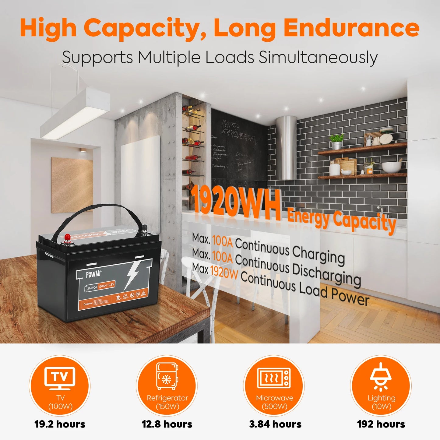 Battery Lithium For RV Boat Camp Home