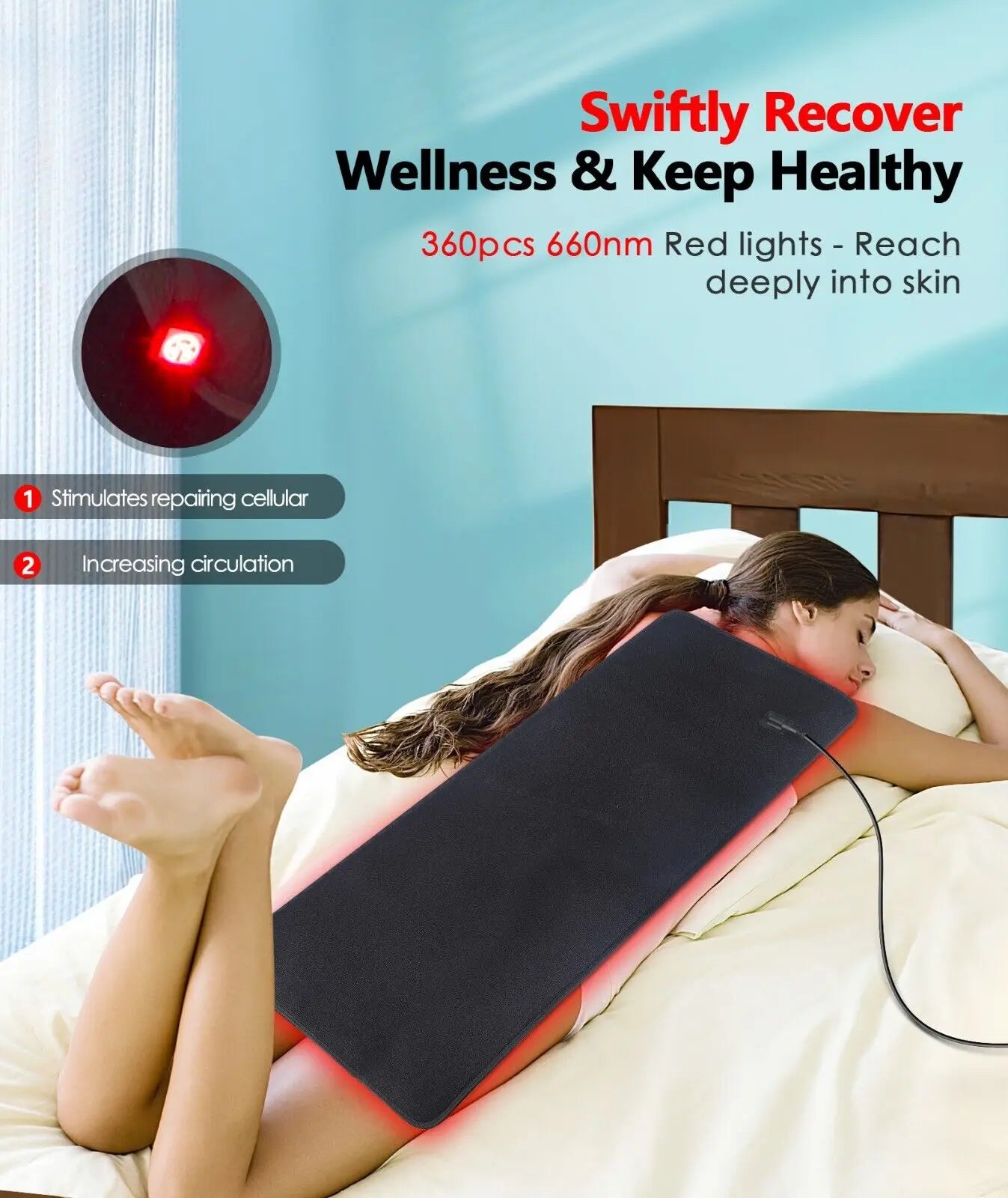 LED Red Light Therapy Mat Infrared
