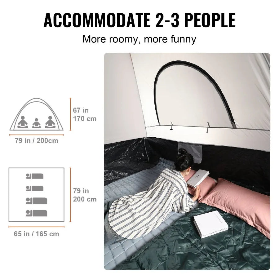 Truck Bed Tent with Rain Layer and Carry Bag