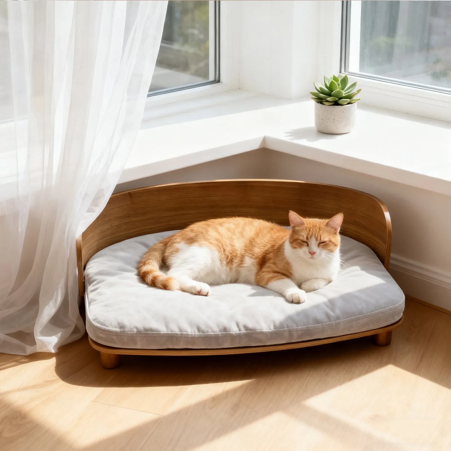 Elevated Pet Sofa  Bed with Cushion