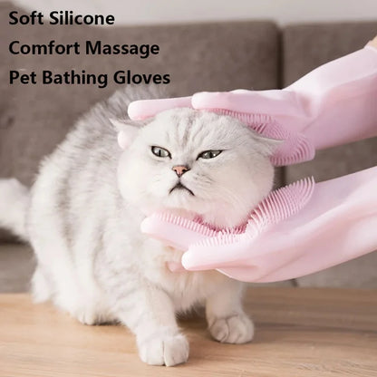 Dog Cat Bathing Hair Removal Glove