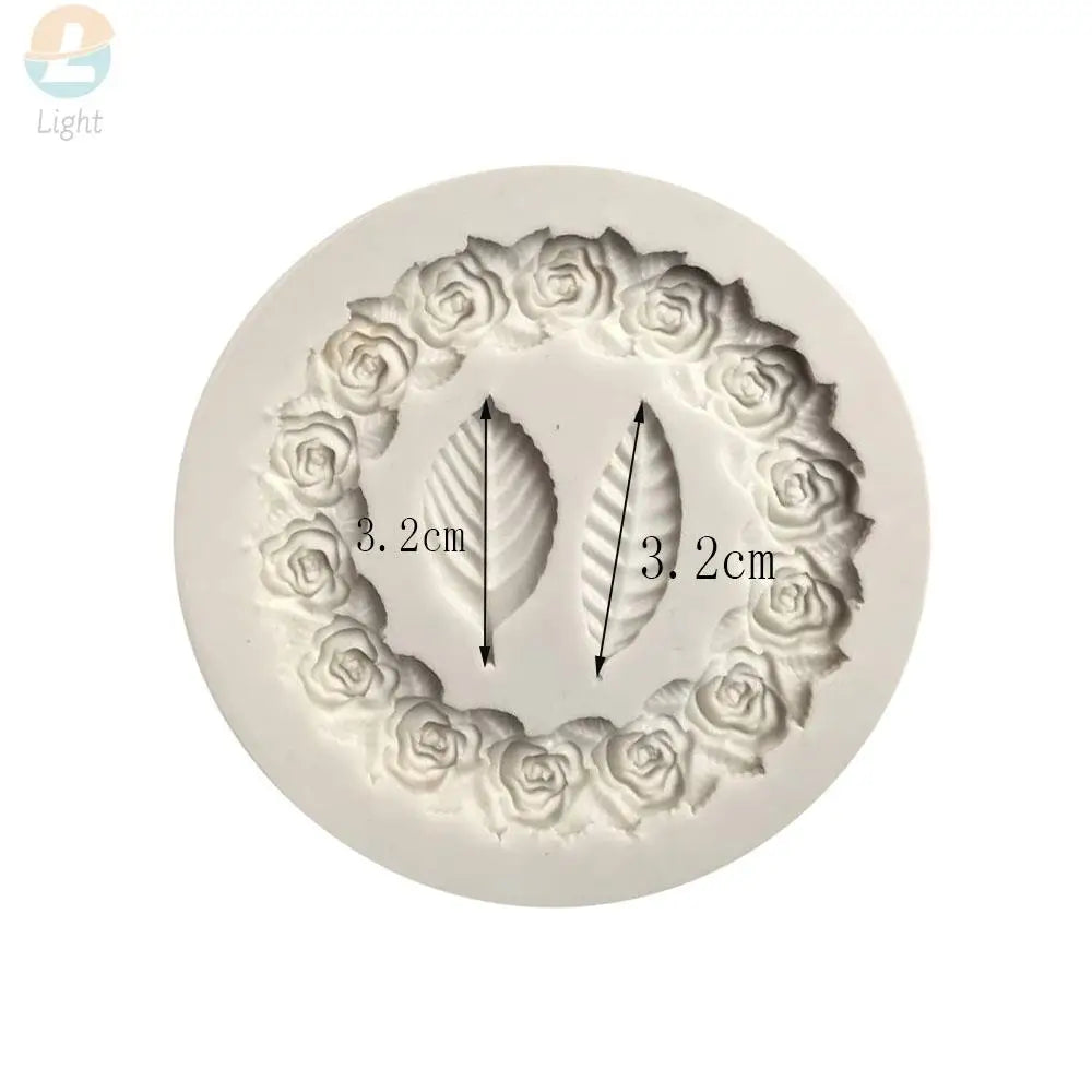 Rose Garland Silicone Fondant Mold For Cake