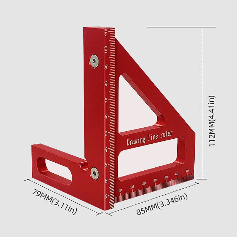 Woodworking Square Protractor  Measuring Tool for Engineer