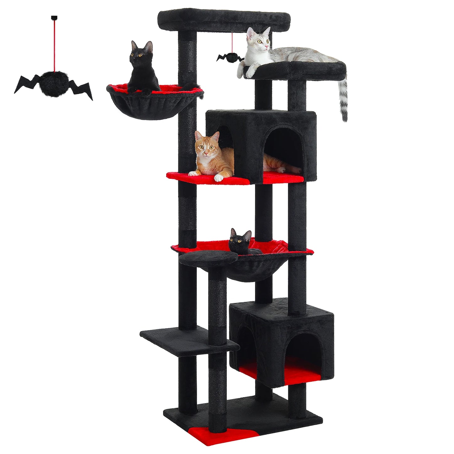 Cat Tree with Super Large Hammock, Scratching Posts