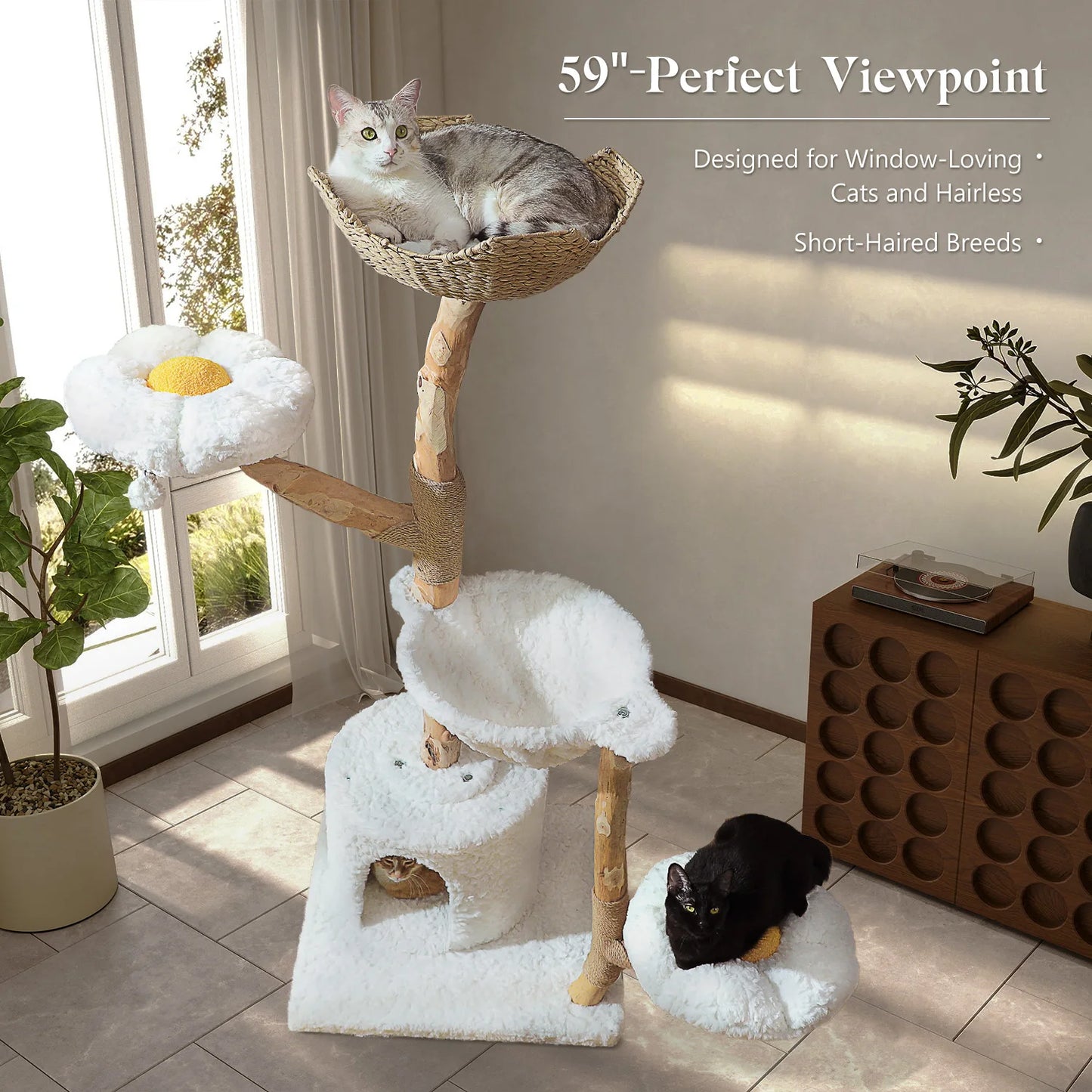 Cat Tree Tower with Sisal Scratching Post
