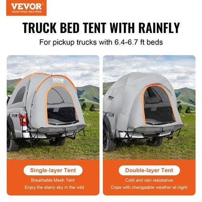 Truck Bed Tent with Rain Layer and Carry Bag