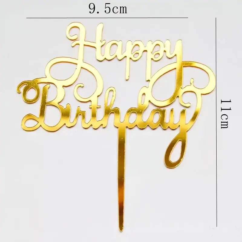 Happy Birthday Cake Topper
