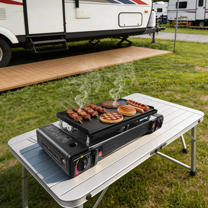 Propane Gas Stove Dual Burner  BBQ
