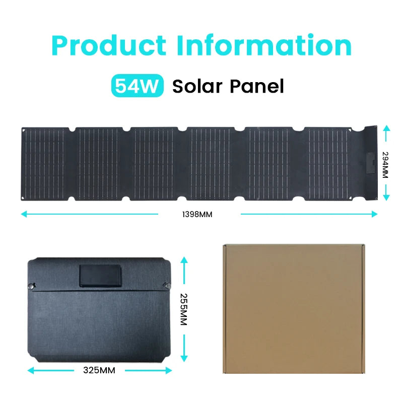 Solar Panel Portable, Folding, Outdoor Power Supply  ﻿