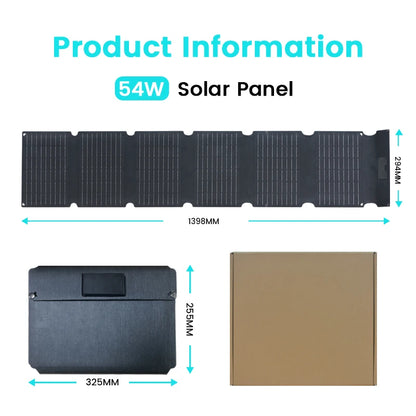 Solar Panel Portable, Folding, Outdoor Power Supply  ﻿