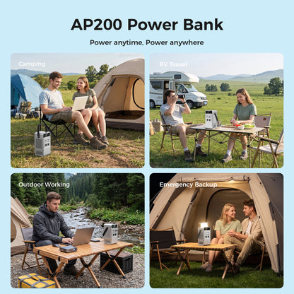 Portable Power Station, Emergency Solar Power Bank for Camping