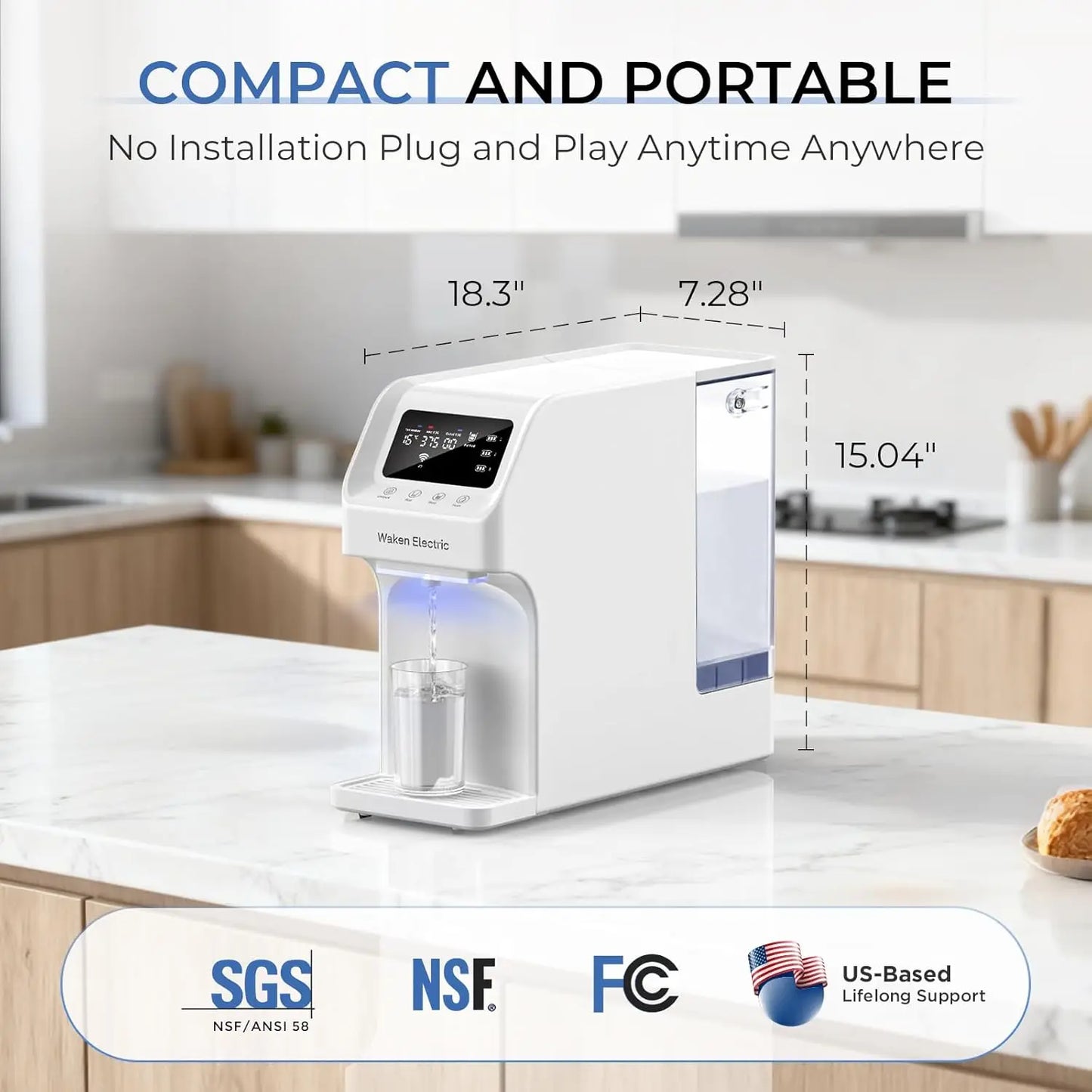 Electric Countertop  Filter System, 8-Stage