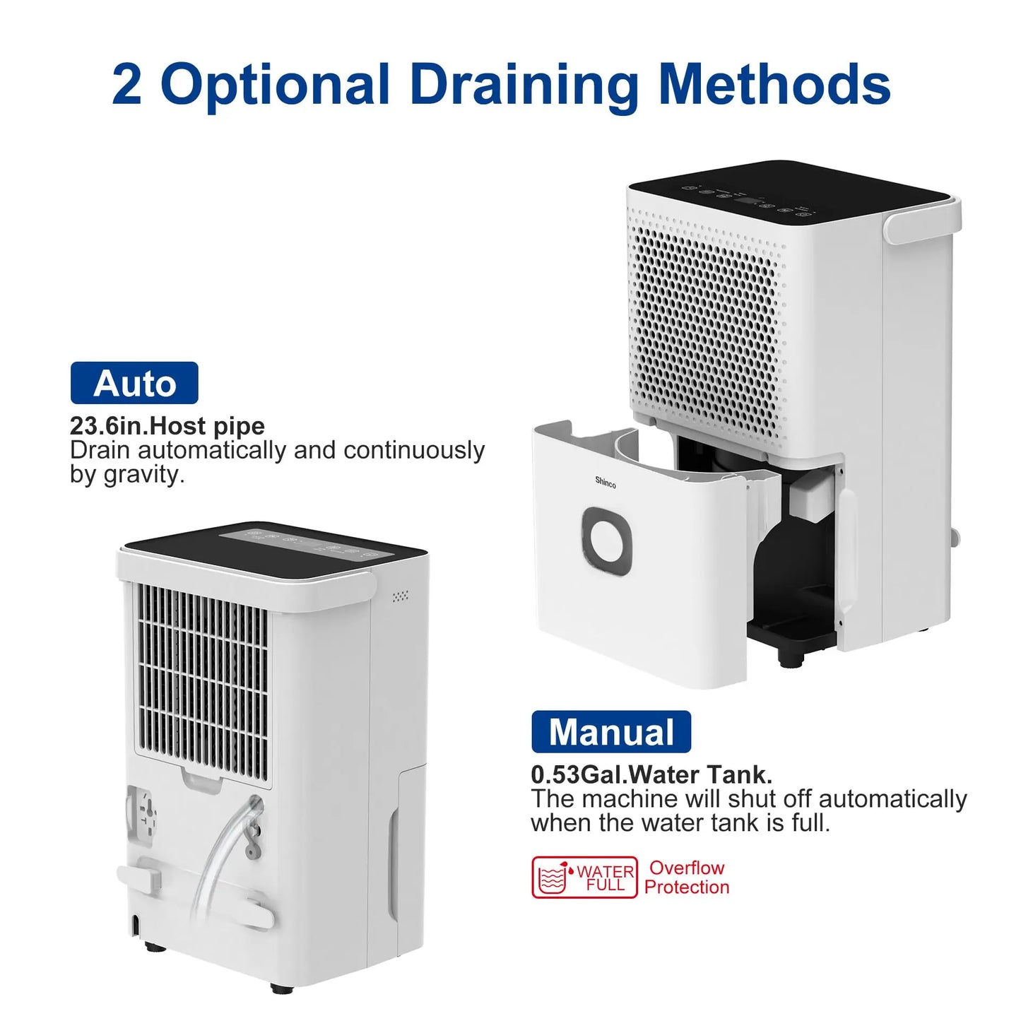 30 Pints Dehumidifier for Home and Basements