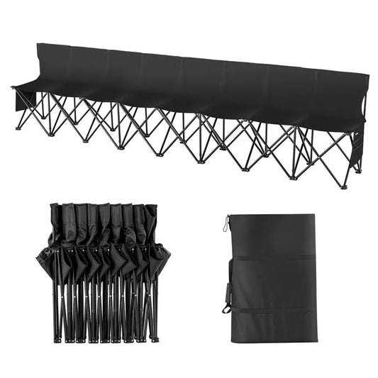 Portable Folding Bench, 8 Seats Foldable, Outdoor Camping