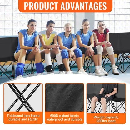 Portable Folding Bench, 8 Seats Foldable, Outdoor Camping