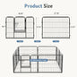 Dog Playpen  24 Inch to 32 Inch Foldable for Camping